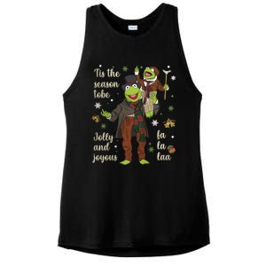 Tis The Season Tobe Jolly And Joyous The Muppet Christmas Carol Ladies PosiCharge Tri-Blend Wicking Tank