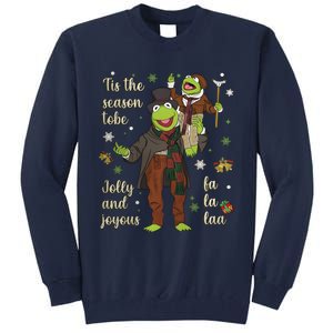 Tis The Season Tobe Jolly And Joyous The Muppet Christmas Carol Tall Sweatshirt