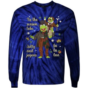 Tis The Season Tobe Jolly And Joyous The Muppet Christmas Carol Tie-Dye Long Sleeve Shirt