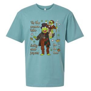 Tis The Season Tobe Jolly And Joyous The Muppet Christmas Carol Sueded Cloud Jersey T-Shirt