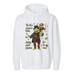 Tis The Season Tobe Jolly And Joyous The Muppet Christmas Carol Garment-Dyed Fleece Hoodie