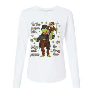 Tis The Season Tobe Jolly And Joyous The Muppet Christmas Carol Womens Cotton Relaxed Long Sleeve T-Shirt