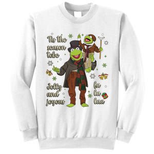 Tis The Season Tobe Jolly And Joyous The Muppet Christmas Carol Sweatshirt