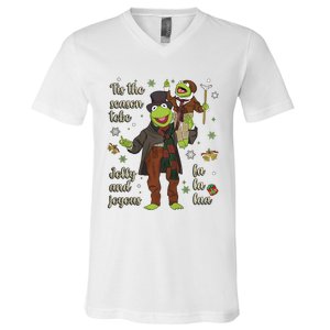 Tis The Season Tobe Jolly And Joyous The Muppet Christmas Carol V-Neck T-Shirt