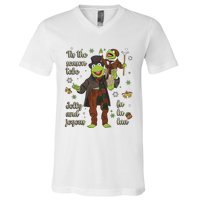 Tis The Season Tobe Jolly And Joyous The Muppet Christmas Carol V-Neck T-Shirt