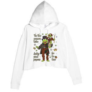 Tis The Season Tobe Jolly And Joyous The Muppet Christmas Carol Crop Fleece Hoodie