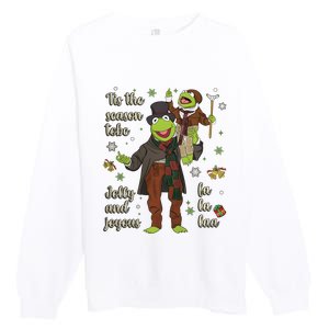 Tis The Season Tobe Jolly And Joyous The Muppet Christmas Carol Premium Crewneck Sweatshirt