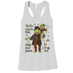 Tis The Season Tobe Jolly And Joyous The Muppet Christmas Carol Women's Racerback Tank