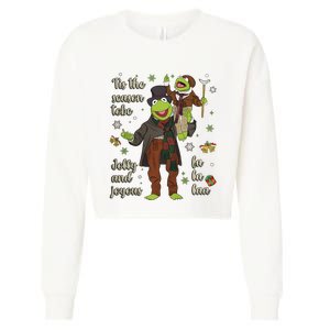 Tis The Season Tobe Jolly And Joyous The Muppet Christmas Carol Cropped Pullover Crew