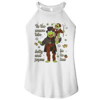 Tis The Season Tobe Jolly And Joyous The Muppet Christmas Carol Women's Perfect Tri Rocker Tank