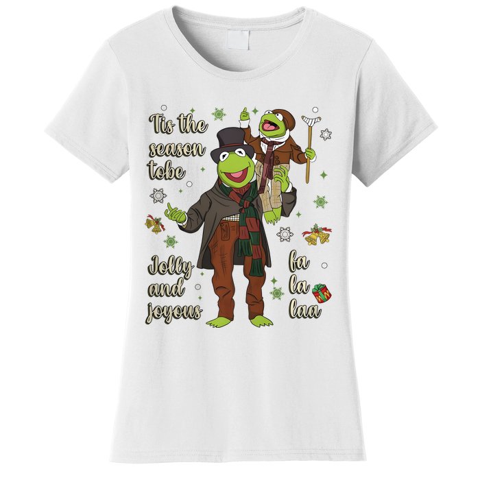 Tis The Season Tobe Jolly And Joyous The Muppet Christmas Carol Women's T-Shirt