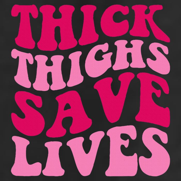 Thick Thighs Save Lives Funny Apparel Groovy Thicc Adult Drive Performance Visor