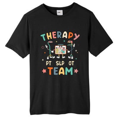 Therapy Team Slp Ot Pt Rehab Therapist Speech Language Tall Fusion ChromaSoft Performance T-Shirt