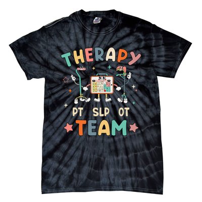 Therapy Team Slp Ot Pt Rehab Therapist Speech Language Tie-Dye T-Shirt