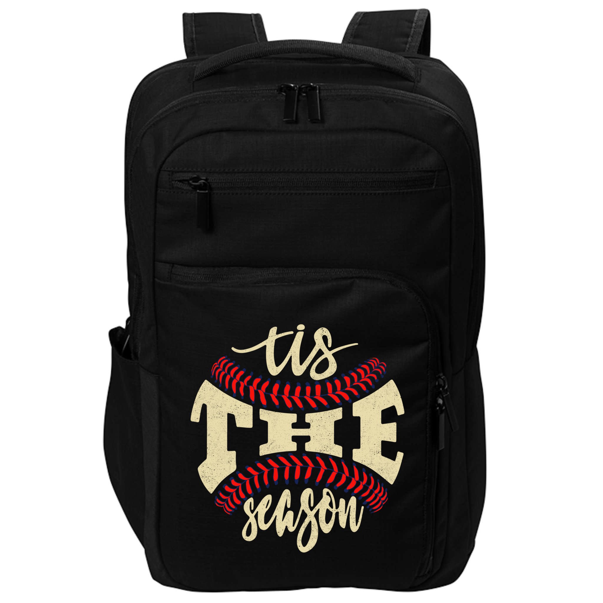 Tis The Season Baseball Is My Favorite Season Gift Baseball Gift Impact Tech Backpack