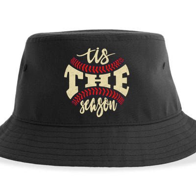 Tis The Season Baseball Is My Favorite Season Gift Baseball Gift Sustainable Bucket Hat