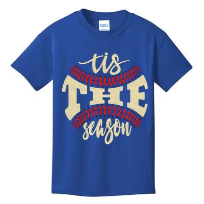 Tis The Season Baseball Is My Favorite Season Gift Baseball Gift Kids T-Shirt
