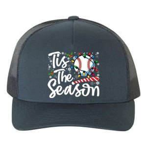 Tis The Season Baseball Christmas Snowflakes Lights Xmas Gift Yupoong Adult 5-Panel Trucker Hat