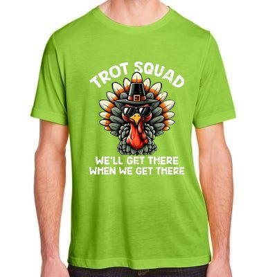 Turkey Trot Squad Funny Thanksgiving Running Costume Adult ChromaSoft Performance T-Shirt