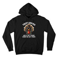 Turkey Trot Squad Funny Thanksgiving Running Costume Hoodie