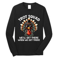 Turkey Trot Squad Funny Thanksgiving Running Costume Long Sleeve Shirt