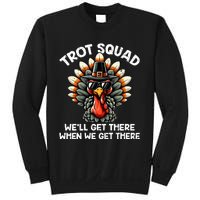 Turkey Trot Squad Funny Thanksgiving Running Costume Sweatshirt