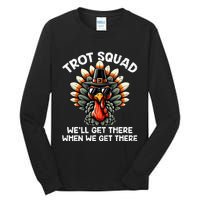 Turkey Trot Squad Funny Thanksgiving Running Costume Tall Long Sleeve T-Shirt