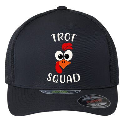 Turkey Trot Squad Funny Thanksgiving Day Running Costume Flexfit Unipanel Trucker Cap