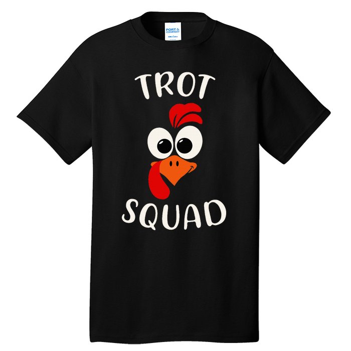 Turkey Trot Squad Funny Thanksgiving Day Running Costume Tall T-Shirt