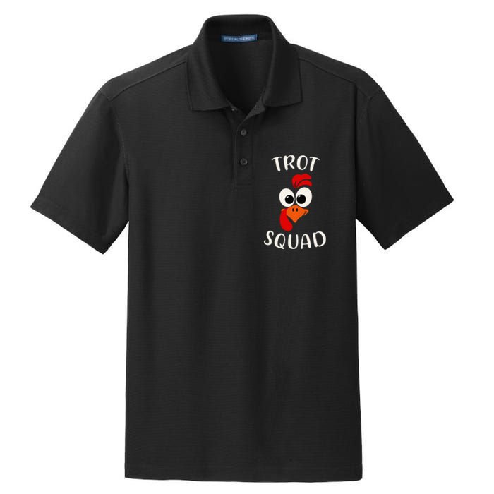 Turkey Trot Squad Funny Thanksgiving Day Running Costume Dry Zone Grid Polo