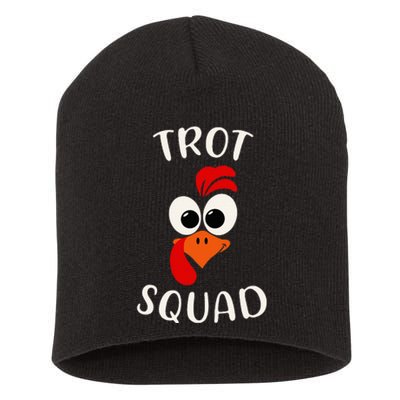 Turkey Trot Squad Funny Thanksgiving Day Running Costume Short Acrylic Beanie