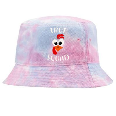 Turkey Trot Squad Funny Thanksgiving Day Running Costume Tie-Dyed Bucket Hat