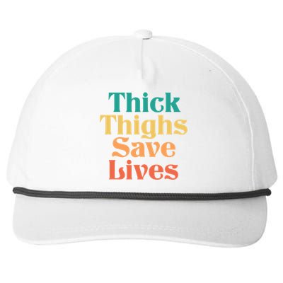 Thick Thighs Save Lives Thick Thighs Save Lives Snapback Five-Panel Rope Hat