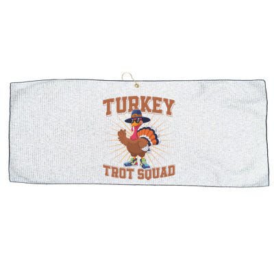 Turkey Trot Squad 2024 Large Microfiber Waffle Golf Towel