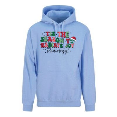 Tis The Season To Radiate Joy Radiology Unisex Surf Hoodie