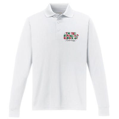 Tis The Season To Radiate Joy Radiology Performance Long Sleeve Polo