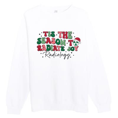 Tis The Season To Radiate Joy Radiology Premium Crewneck Sweatshirt