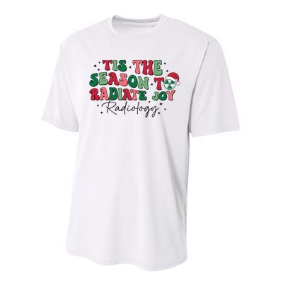 Tis The Season To Radiate Joy Radiology Performance Sprint T-Shirt