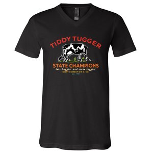 Tugger Tiddy State Champions V-Neck T-Shirt