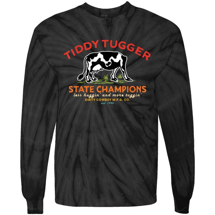 Tugger Tiddy State Champions Tie-Dye Long Sleeve Shirt