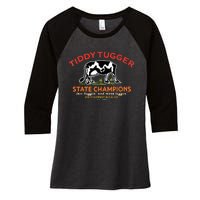 Tugger Tiddy State Champions Women's Tri-Blend 3/4-Sleeve Raglan Shirt