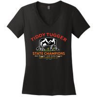 Tugger Tiddy State Champions Women's V-Neck T-Shirt