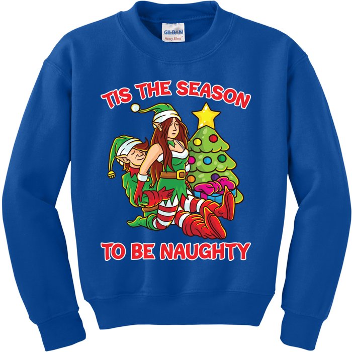 Tis The Season To Be Naughty Humping Love Couple Meaningful Gift Kids Sweatshirt