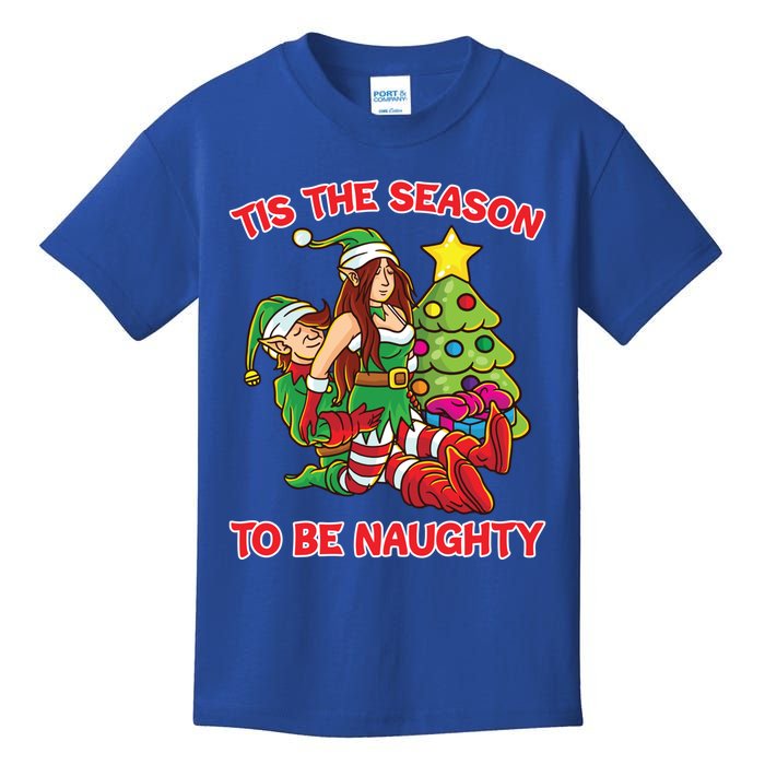 Tis The Season To Be Naughty Humping Love Couple Meaningful Gift Kids T-Shirt