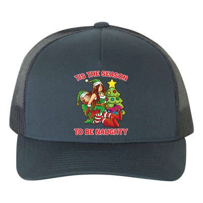 Tis The Season To Be Naughty Humping Love Couple Meaningful Gift Yupoong Adult 5-Panel Trucker Hat