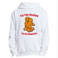 Tis The Season To Be Naughty Gingerbread Couple Christmas Urban Pullover Hoodie