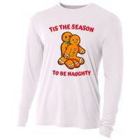 Tis The Season To Be Naughty Gingerbread Couple Christmas Cooling Performance Long Sleeve Crew