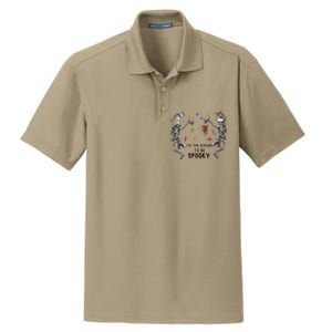 Tis The Season To Be Spooky Skeleton Nurse Halloween Cute Gift Dry Zone Grid Polo