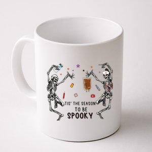 Tis The Season To Be Spooky Skeleton Nurse Halloween Cute Gift Coffee Mug