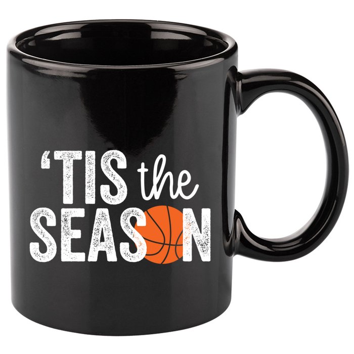 Tis The Season Basketball Player Gift 11oz C Handle Ceramic Mug